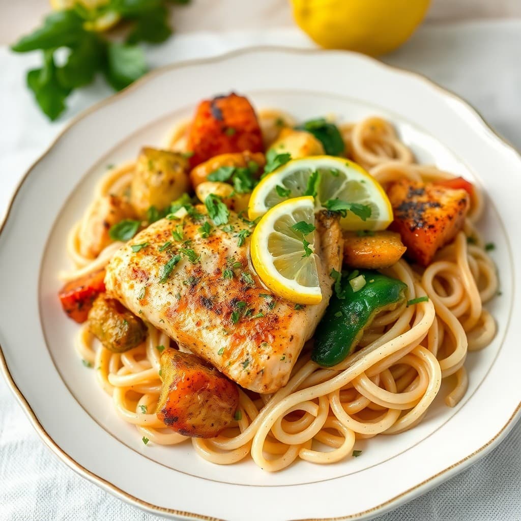 Zesty Lemon Chicken Primavera