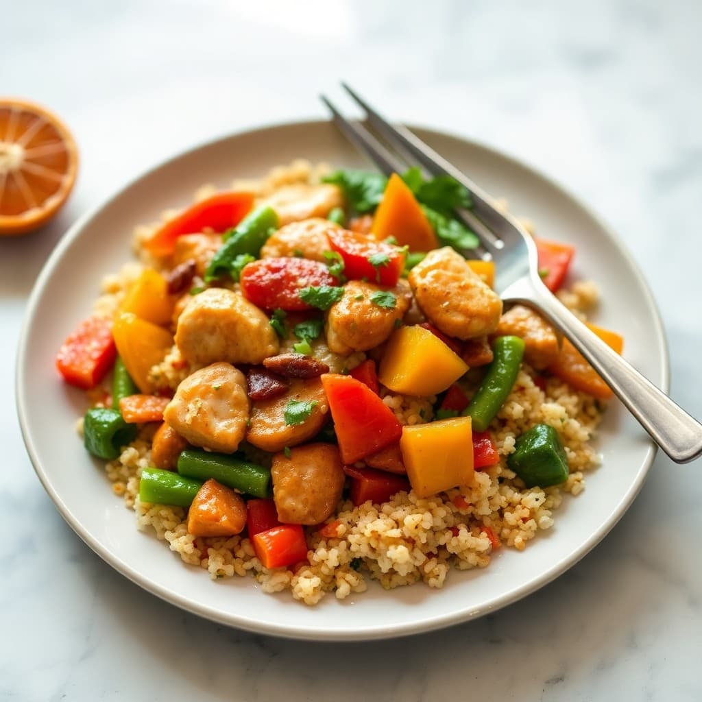 Citrus-Infused Chicken and Quinoa Stir-Fry
