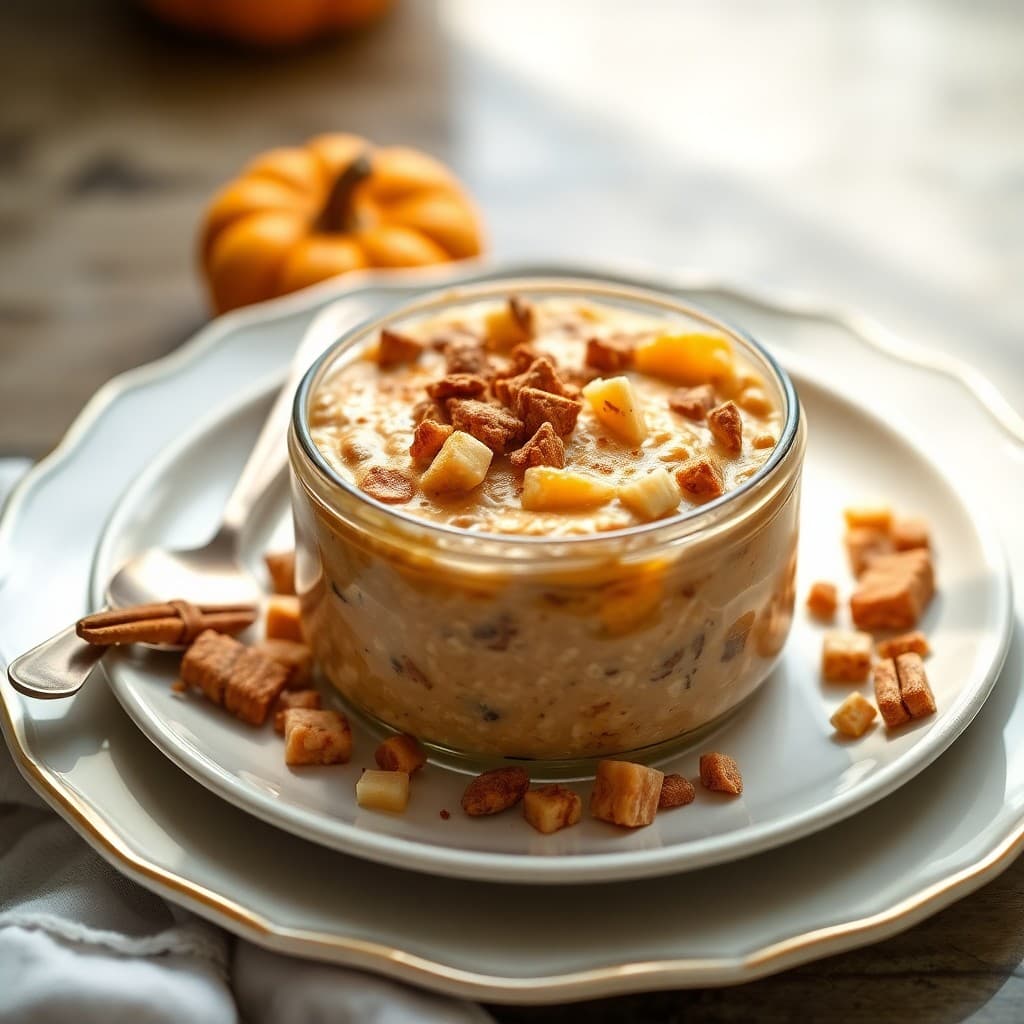 Autumn Pumpkin Spice Overnight Oats