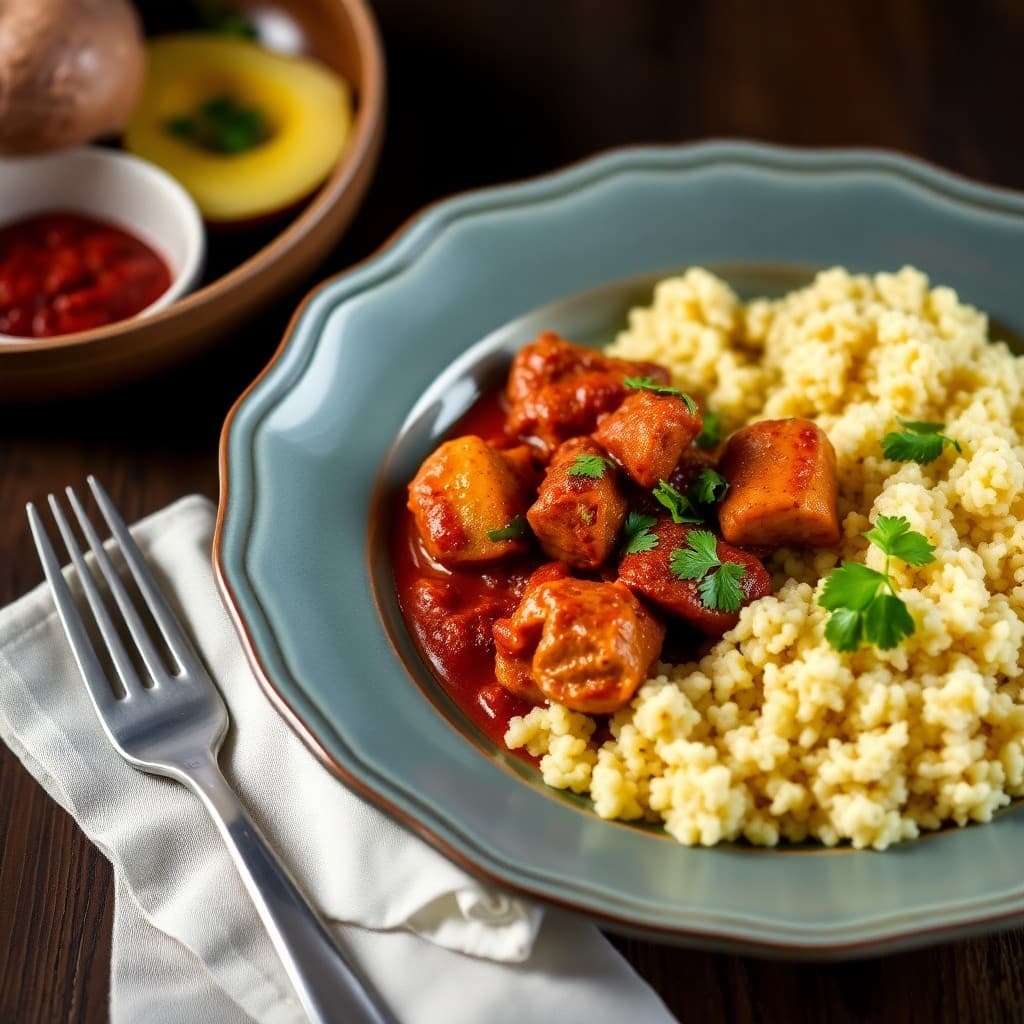 Moroccan-Spiced Chicken Tagine with Couscous