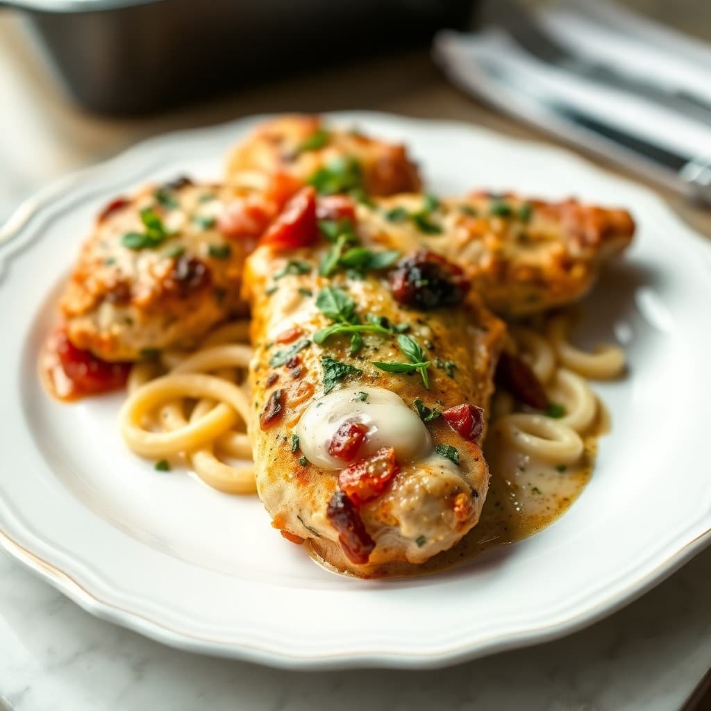 Zesty Tuscan Chicken Bake