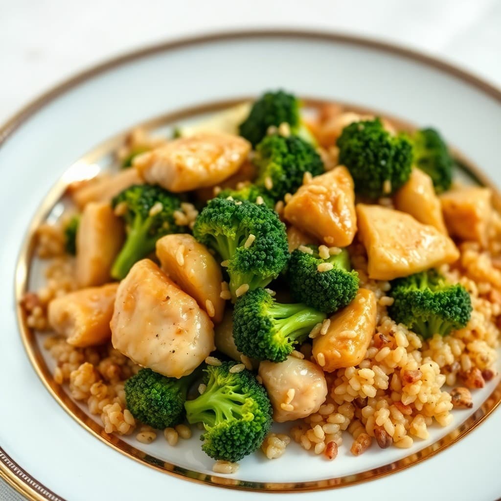 Lemon Chicken Stir-Fry with Broccoli and Quinoa