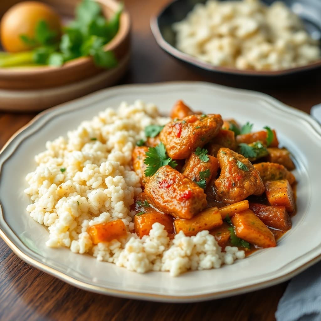 Moroccan Spiced Chicken and Vegetable Tagine