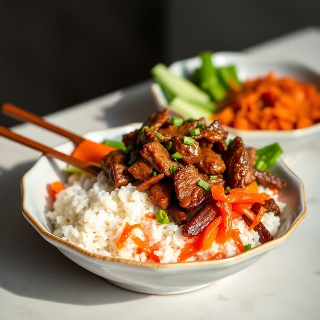Vibrant Korean Bulgogi Beef Bowls