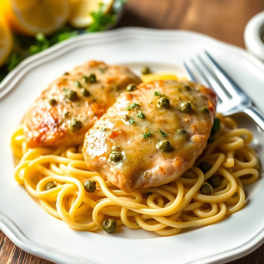 Zesty Lemon Garlic Chicken Piccata