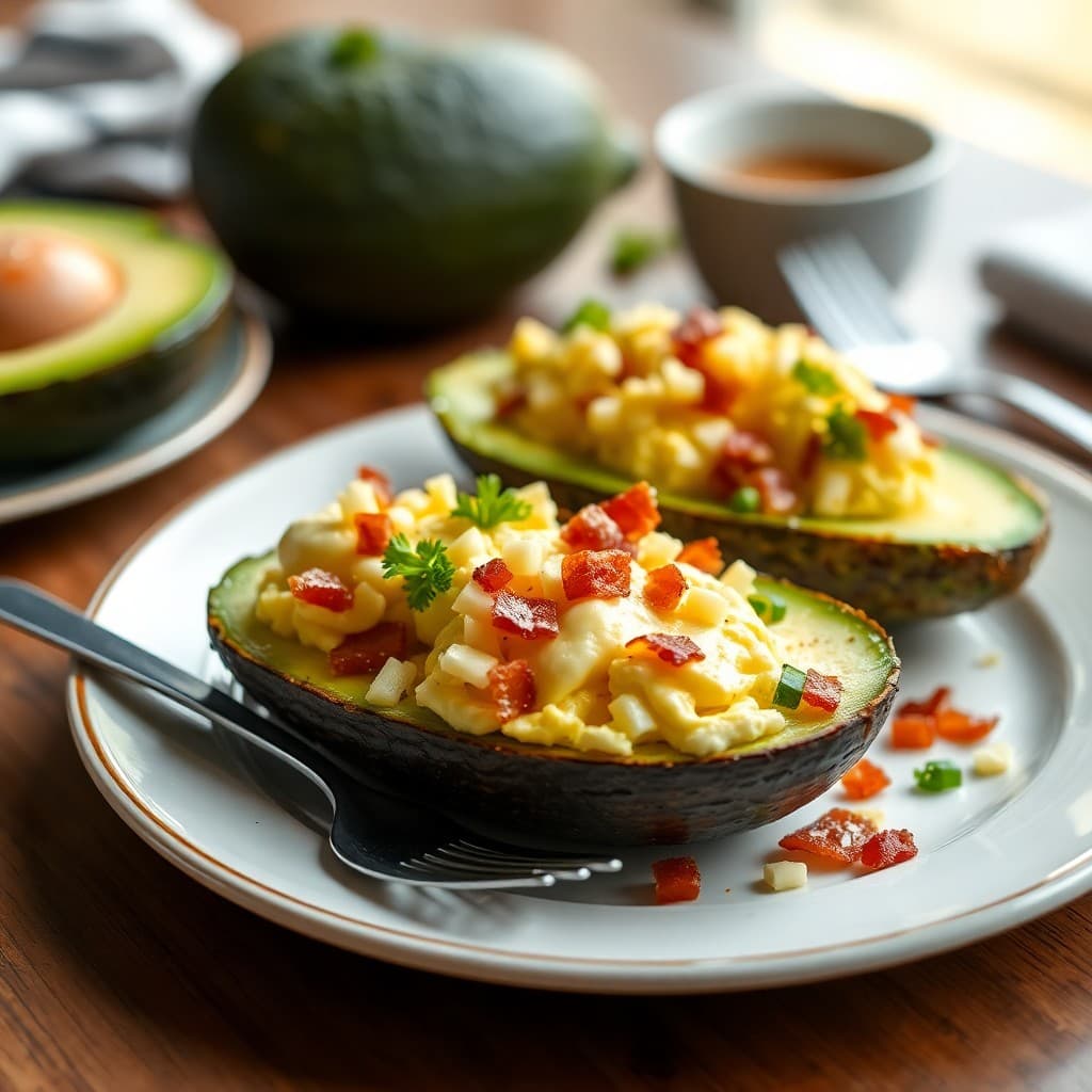 Zesty Avocado Breakfast Boats