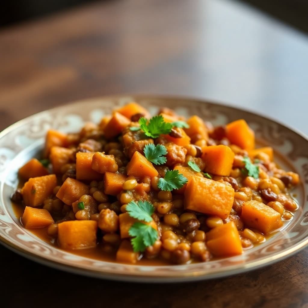 Lentil and Sweet Potato Coconut Curry
