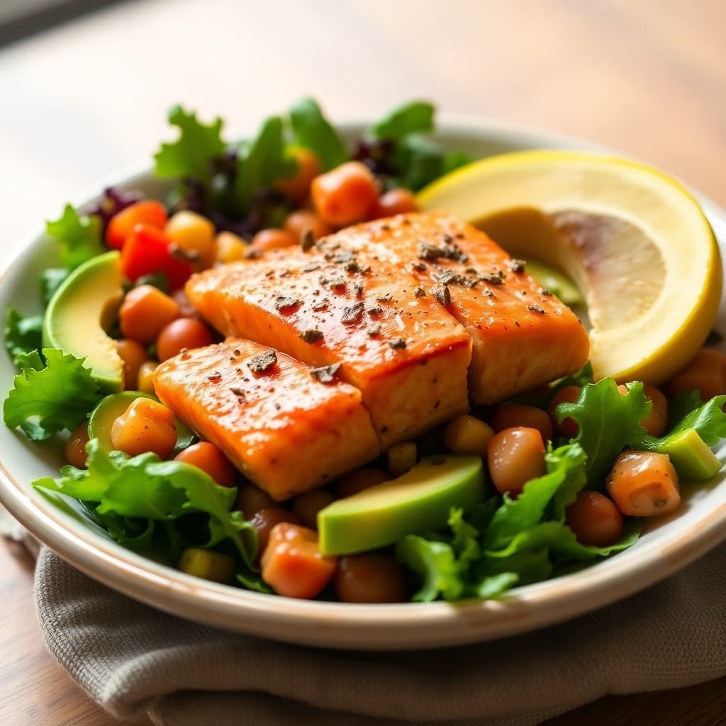 Satiating Salmon Avocado Bowl
