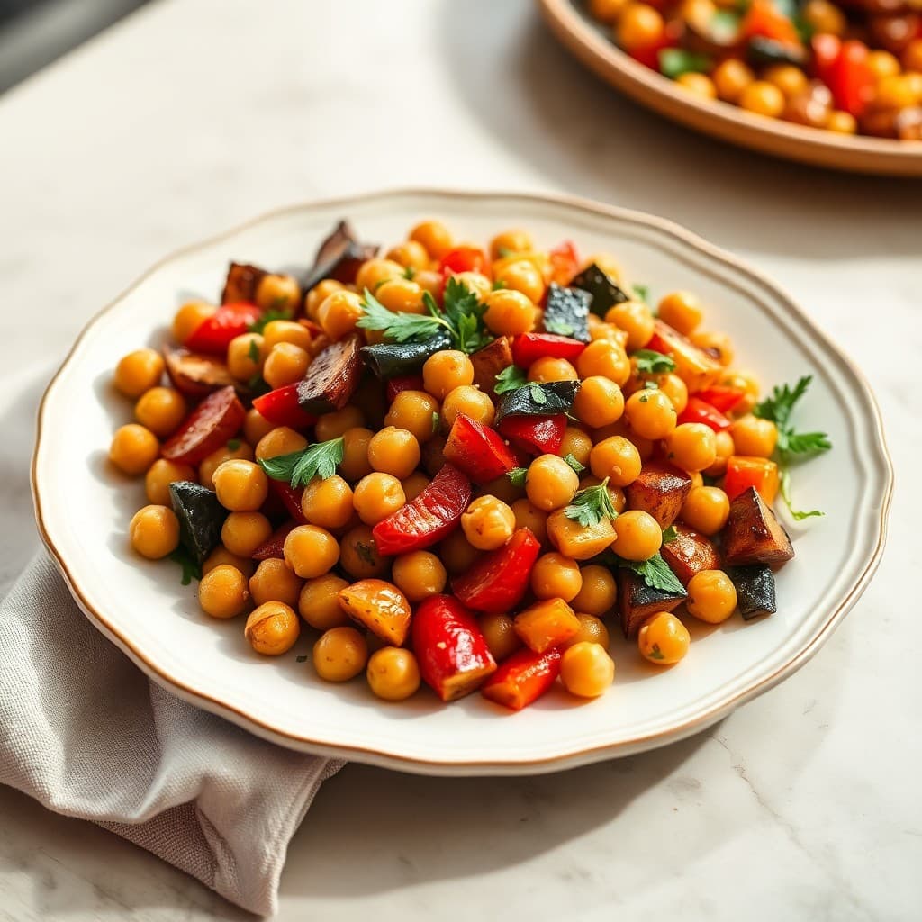 Roasted Vegetable and Chickpea Medley