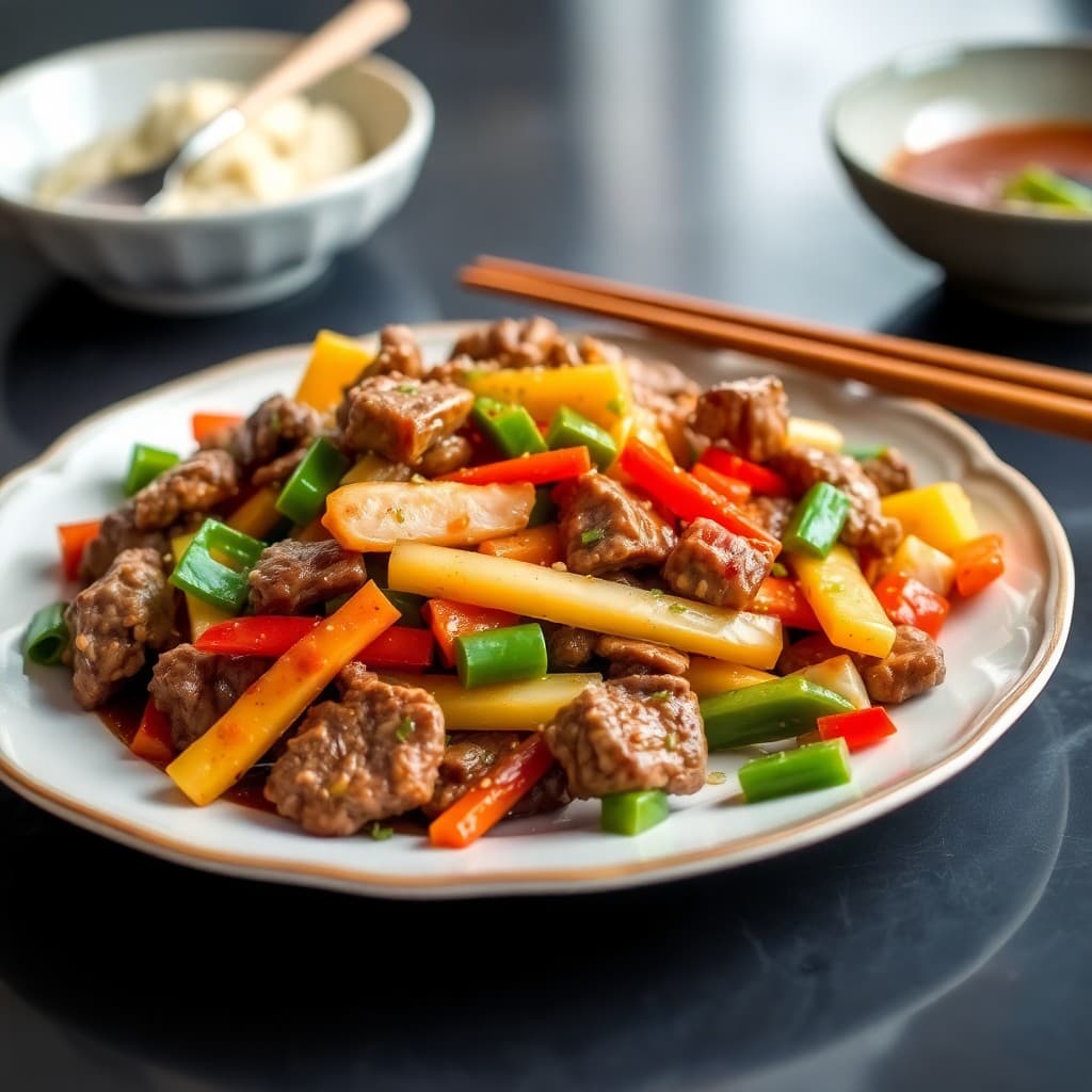 Zesty Korean Beef and Veggie Stir-Fry