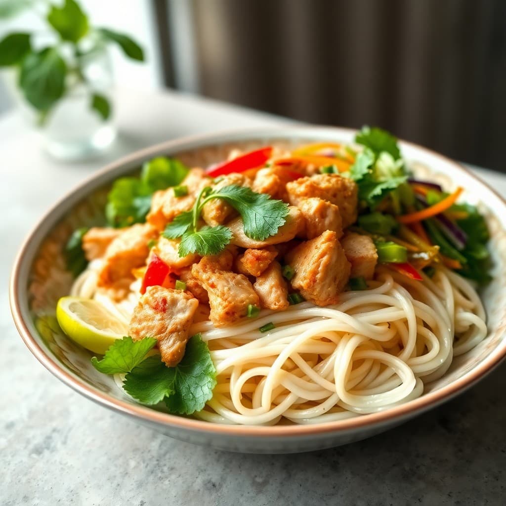 Vietnamese Chicken Vermicelli Bowls