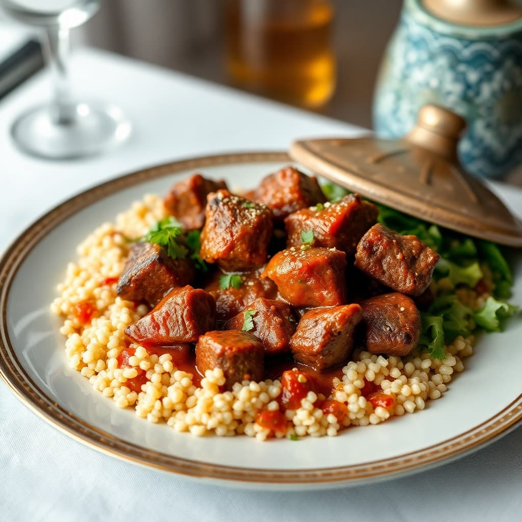 Moroccan Lamb Tagine with Couscous Salad