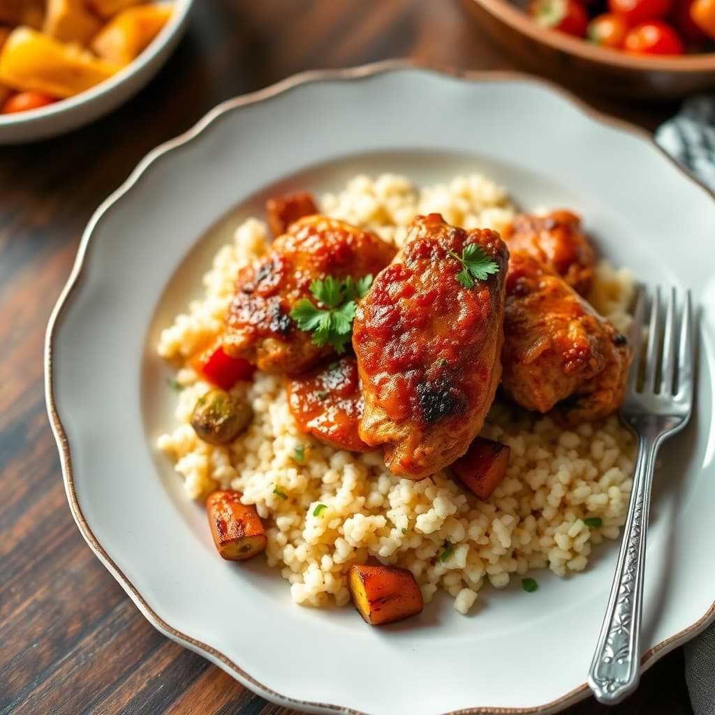 Moroccan-Spiced Chicken and Couscous Bowls