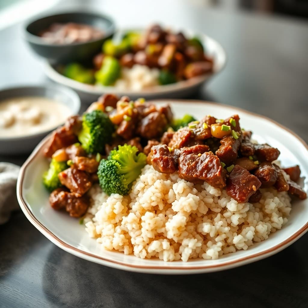 Korean Beef & Broccoli Rice Bowls