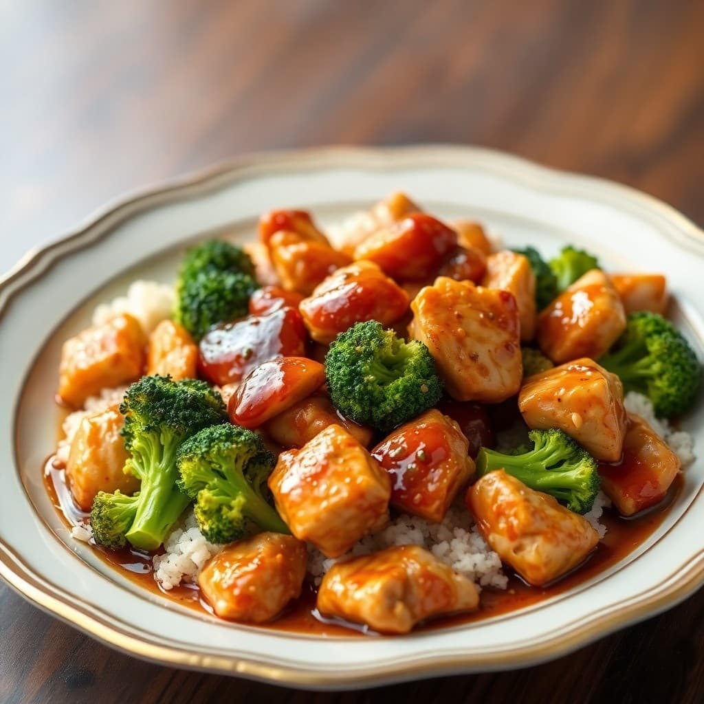 Teriyaki Chicken Stir-Fry with Roasted Broccoli