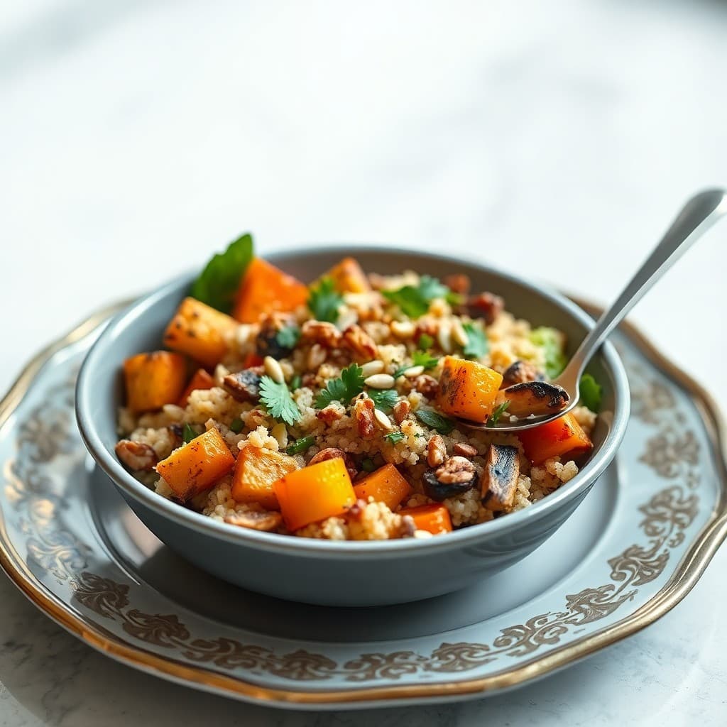 Roasted Vegetable and Quinoa Snack Bowl