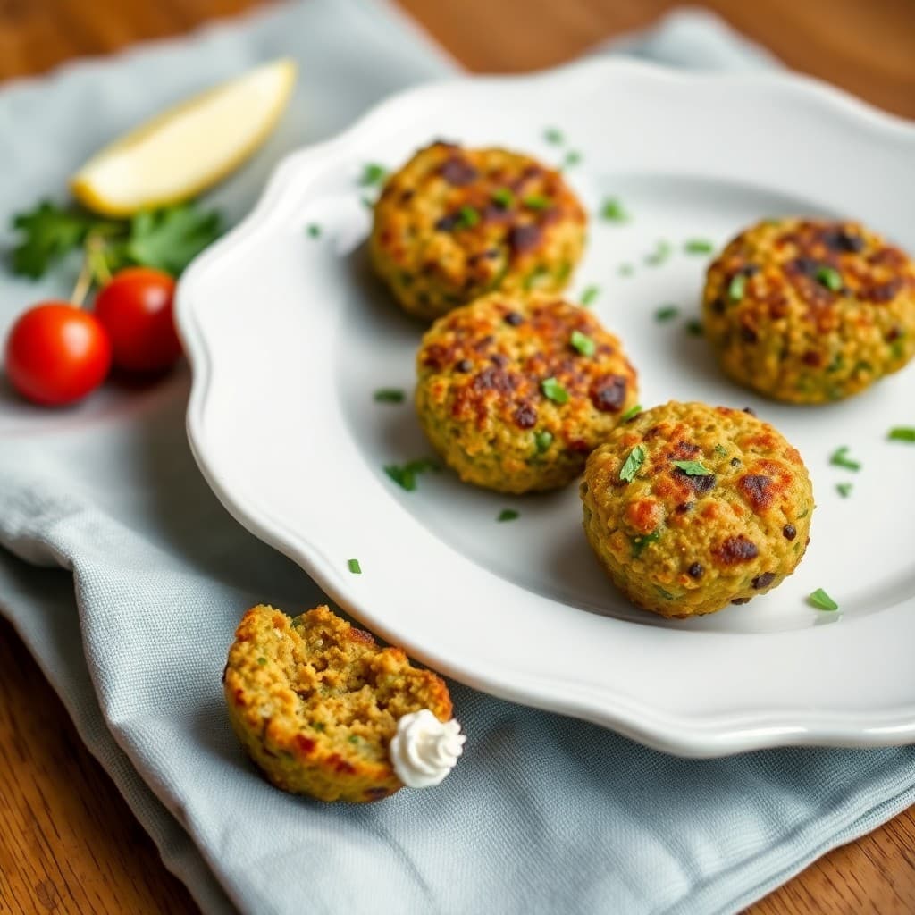 Mediterranean Baked Falafel Bites