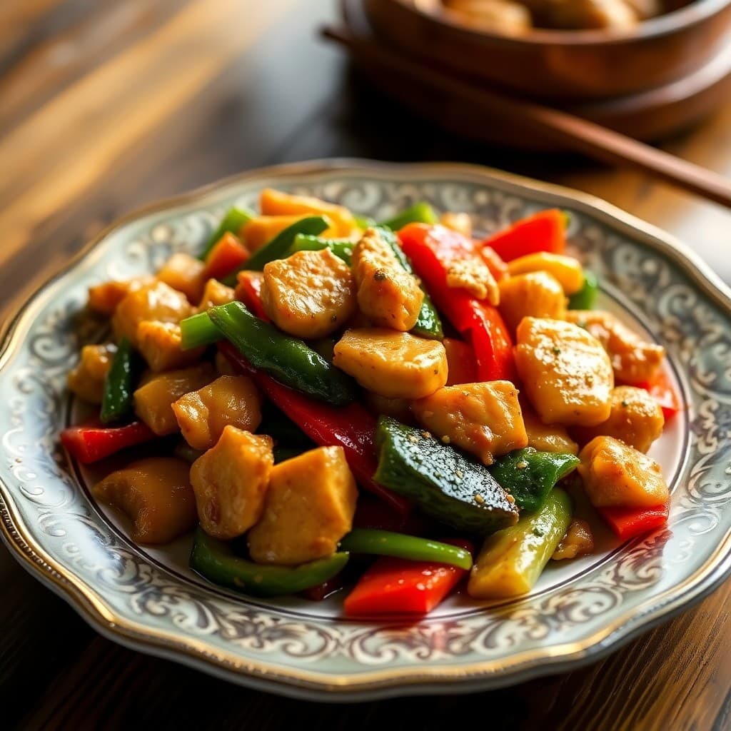 Sizzling Garlic Ginger Chicken Stir-Fry