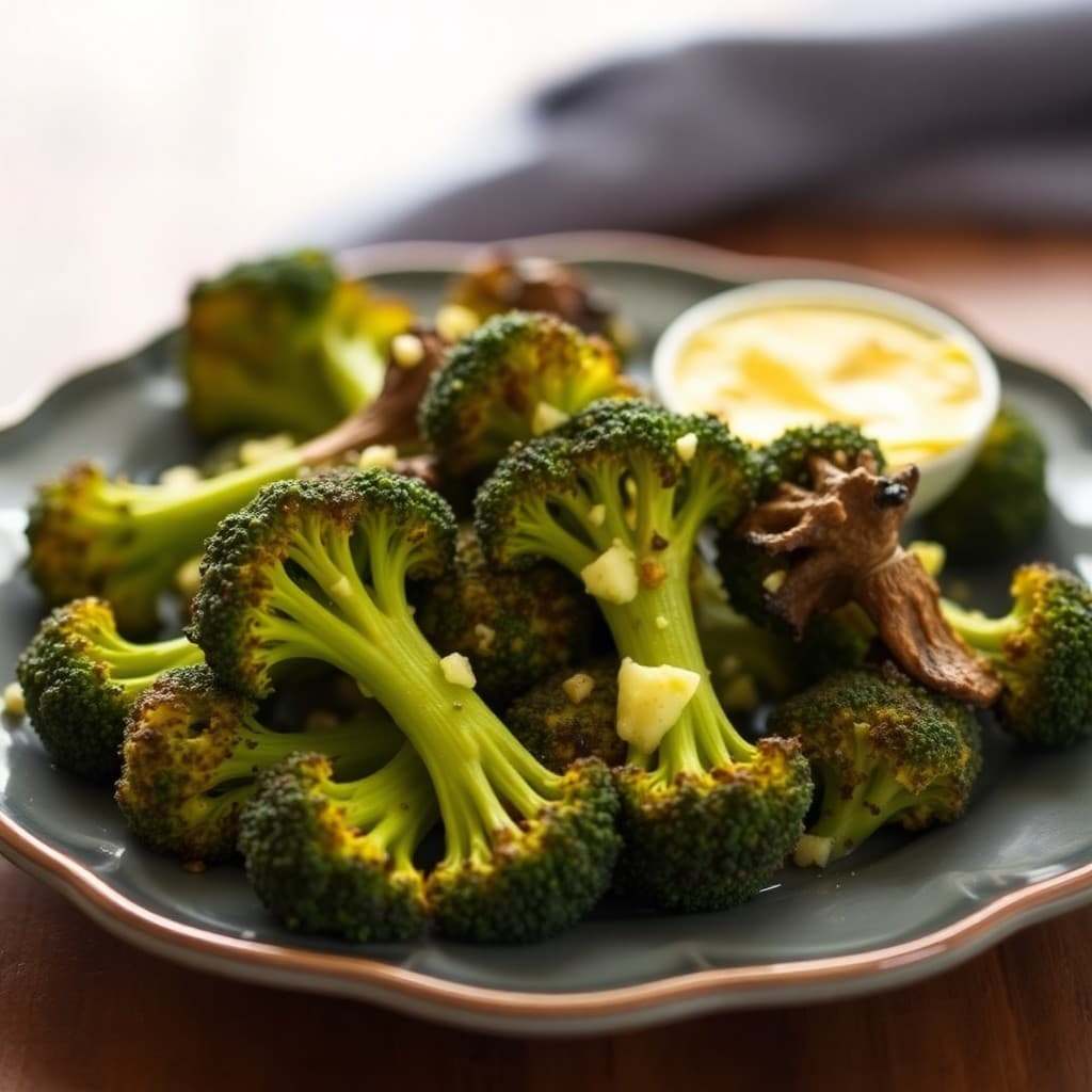 Keto Roasted Broccoli with Garlic Butter