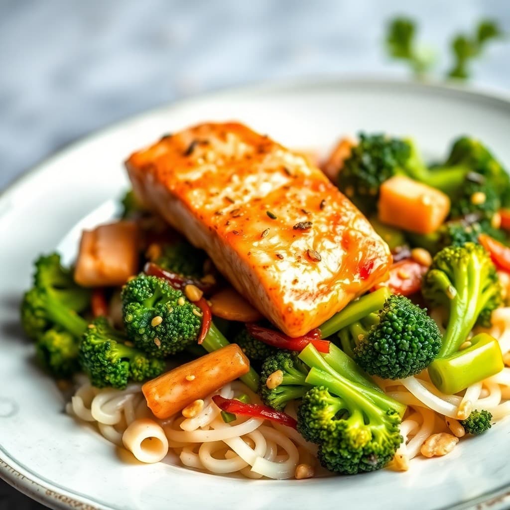 Protein-Packed Salmon and Broccoli Stir-Fry