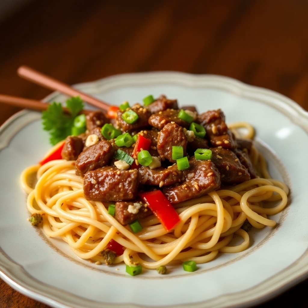 Sesame Ginger Beef Noodle Bowls