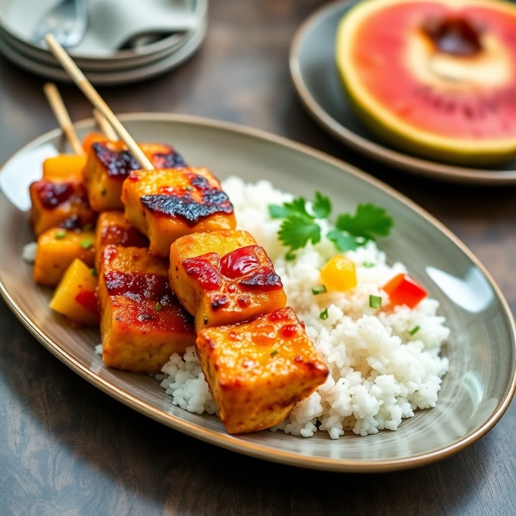 Zesty Thai Pineapple Chicken Skewers