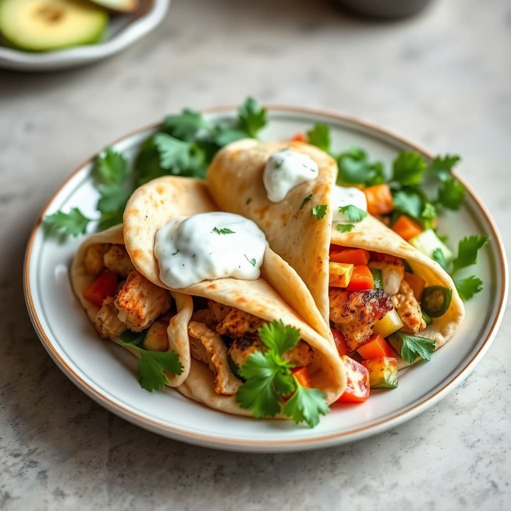 Mediterranean Chicken Pita Pockets with Tzatziki Sauce