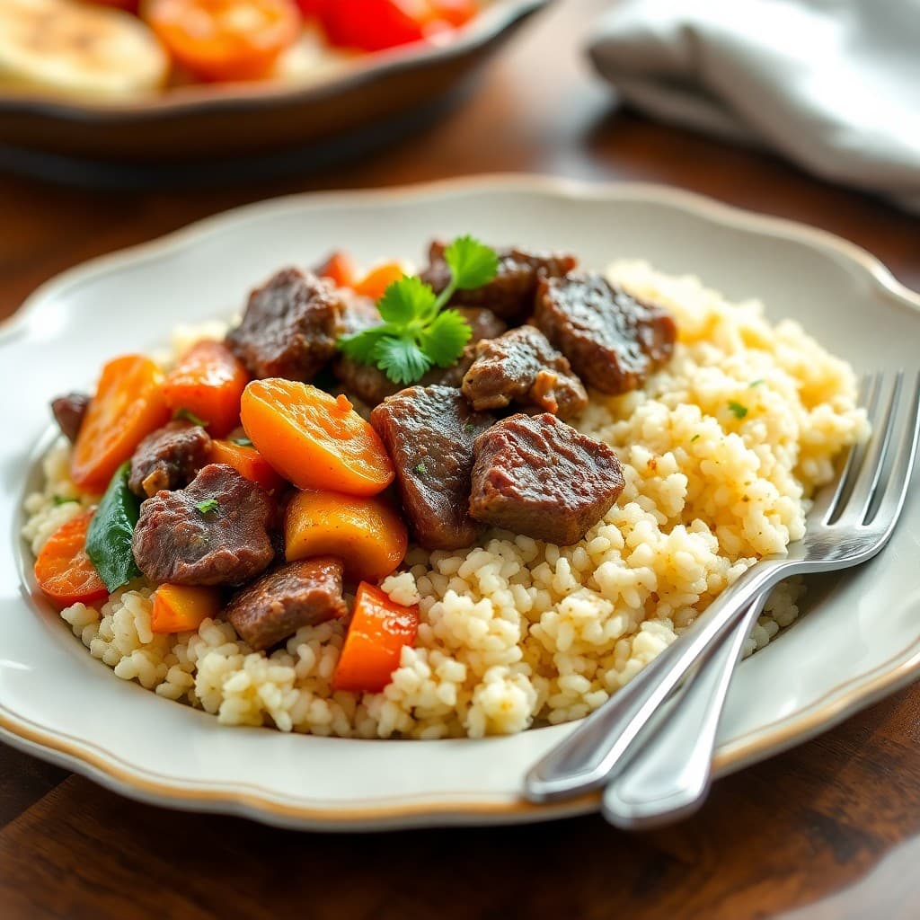 Moroccan Spiced Beef and Couscous Bowls