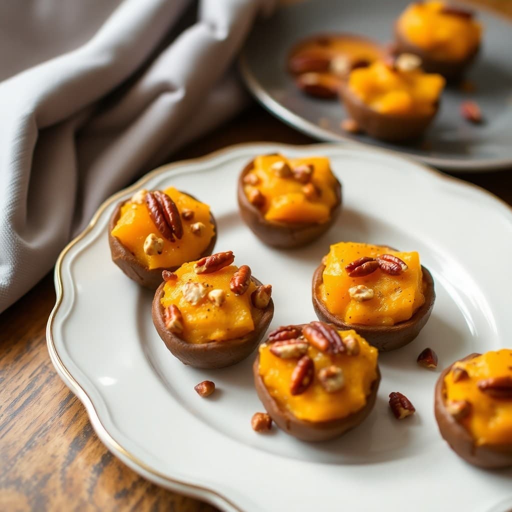 Roasted Butternut Squash and Pecan Bites