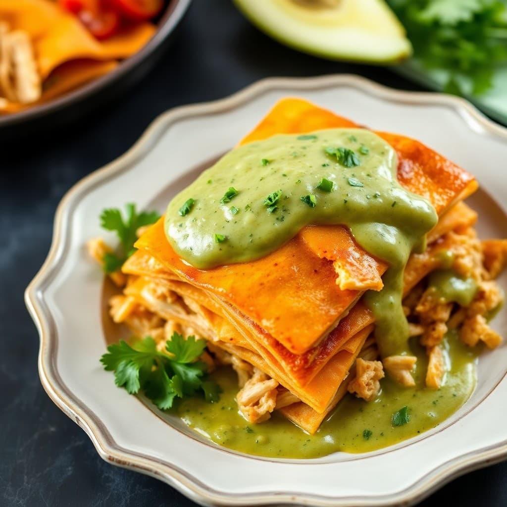 Zesty Chicken Enchilada Stacks