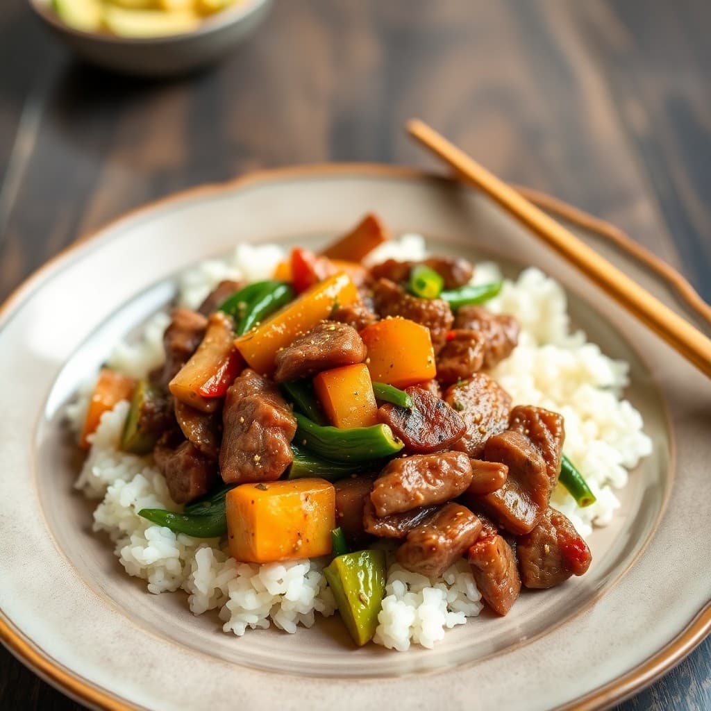 Korean Beef and Vegetable Stir-Fry