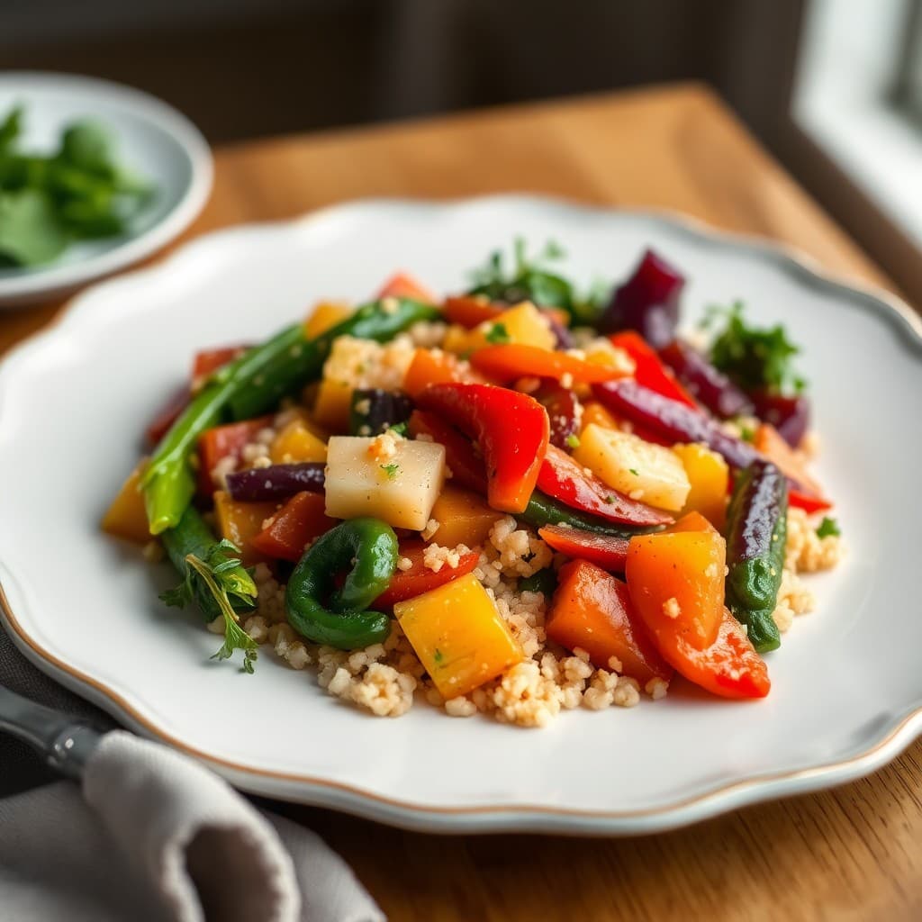 Winter Vegetable Stir-Fry with Quinoa