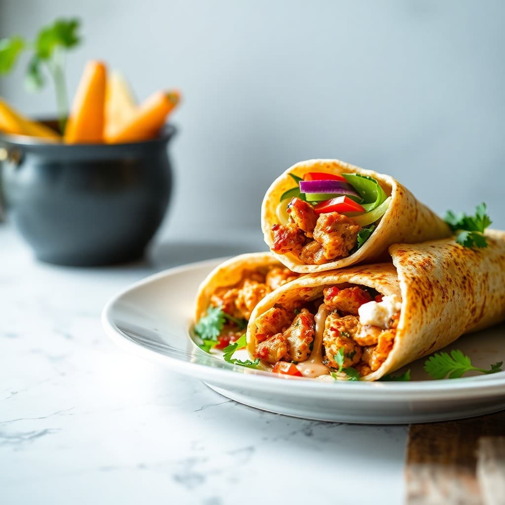 Lebanese Chicken Shawarma Wraps