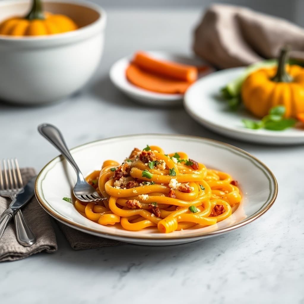 Veggie-Packed Pumpkin Pasta