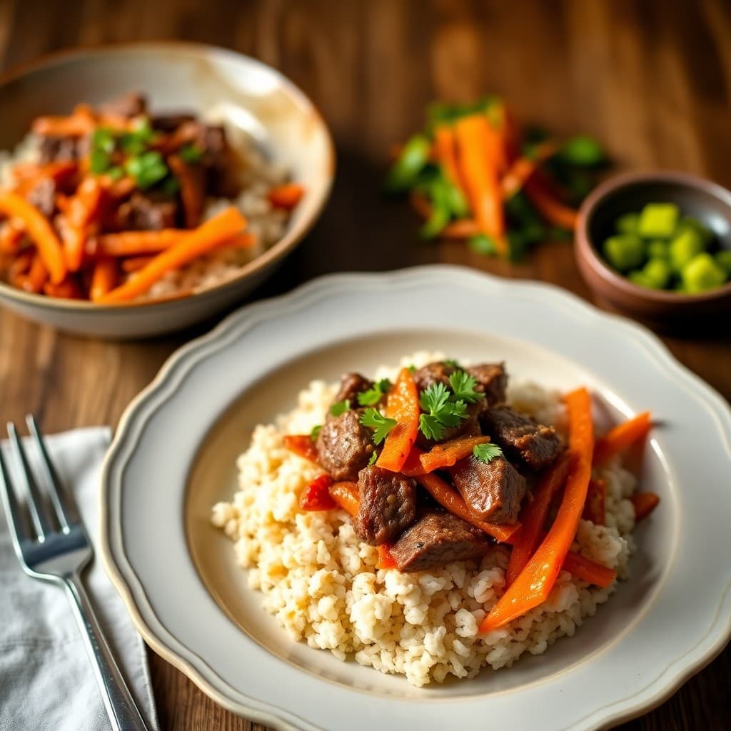 Korean Beef and Kimchi Bowls