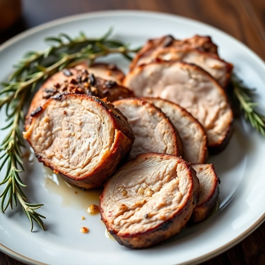 Roasted Pork Tenderloin with Rosemary and Garlic