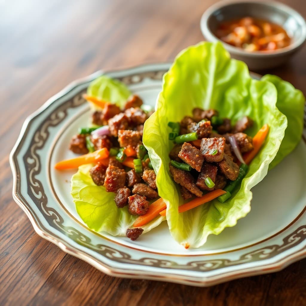 Korean-Style Beef Bulgogi Lettuce Wraps