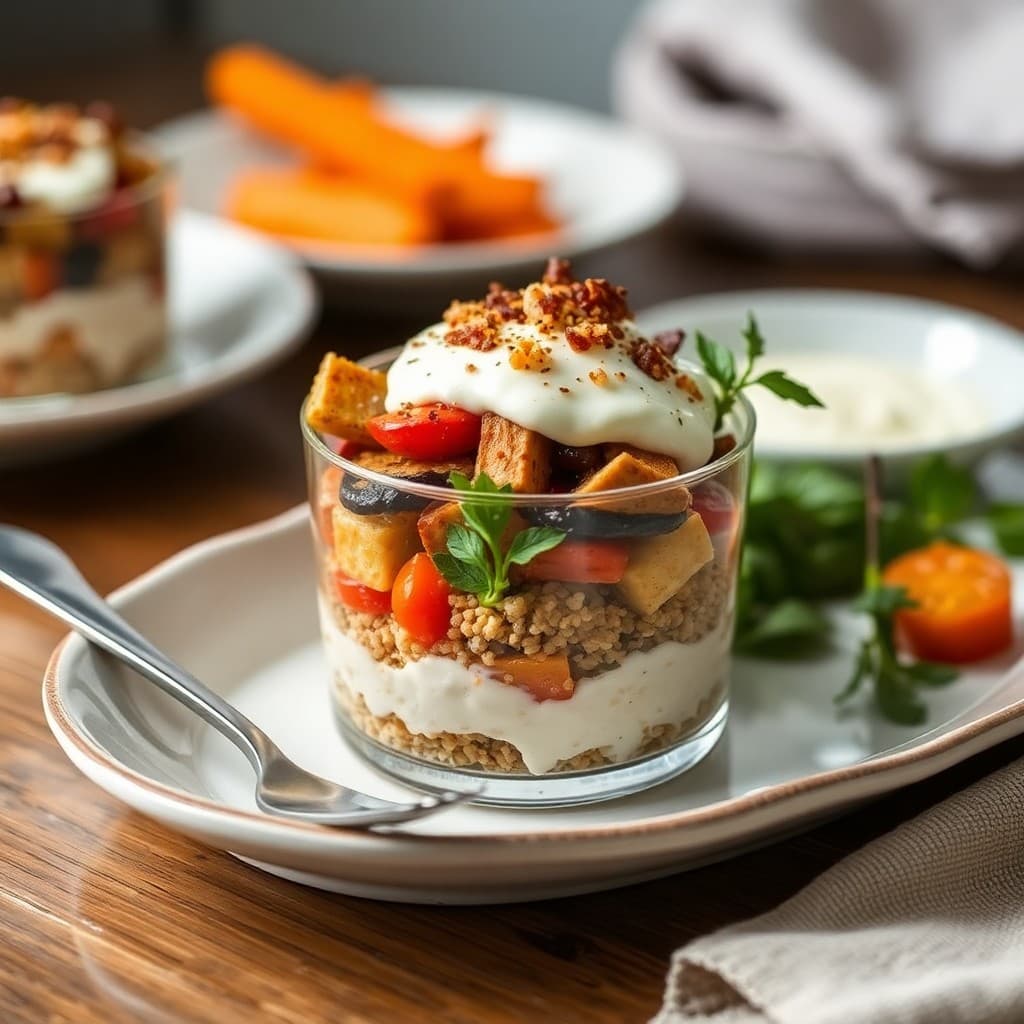 Roasted Vegetable and Quinoa Parfait