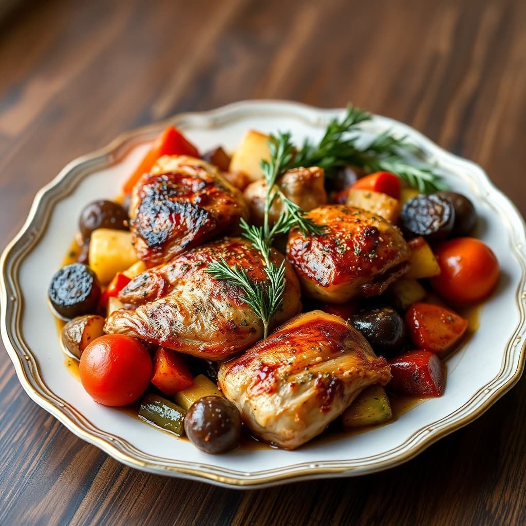Roasted Chicken and Vegetable Medley