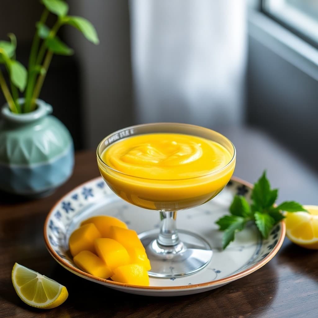 Vietnamese Lemongrass Mango Mousse