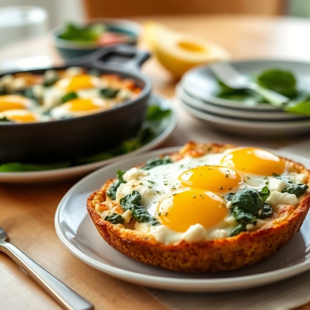 Greek Spinach and Feta Breakfast Bake