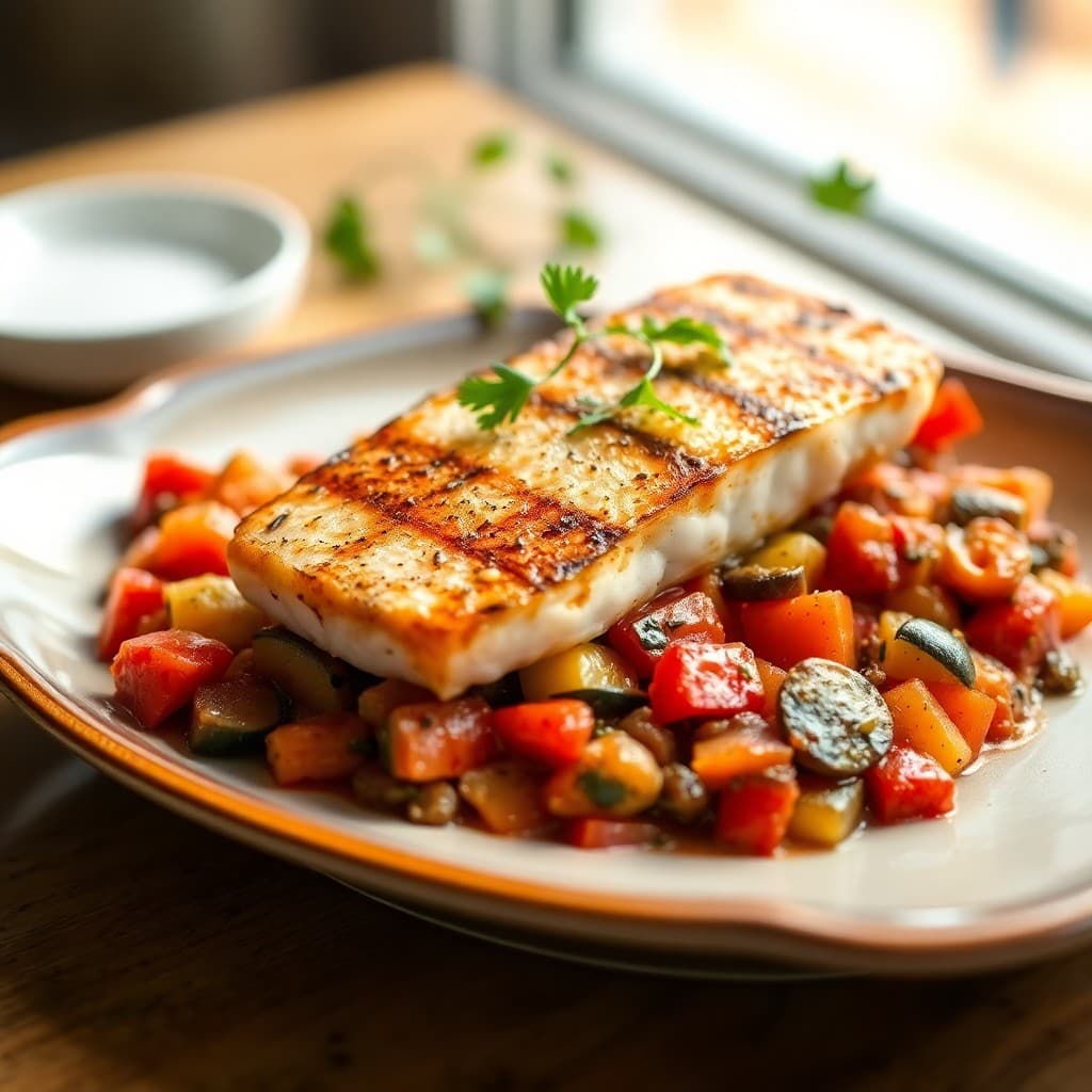 Sicilian Swordfish Caponata