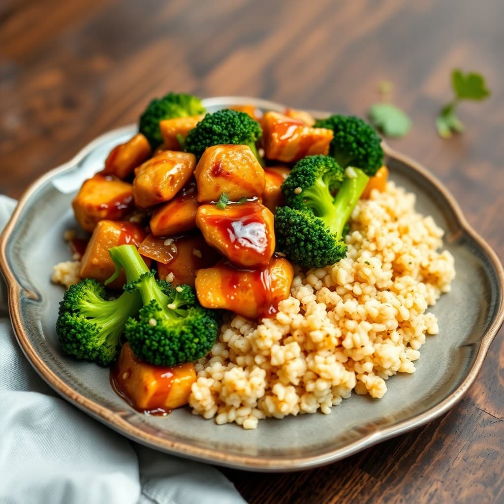 Teriyaki Chicken Stir-Fry with Broccoli and Quinoa