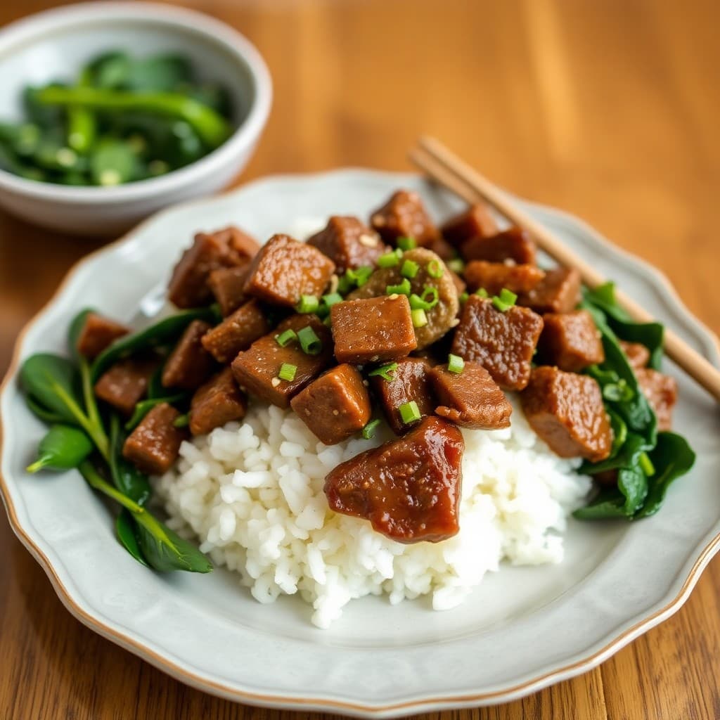 Korean Beef Bulgogi Bowls with Sesame Spinach