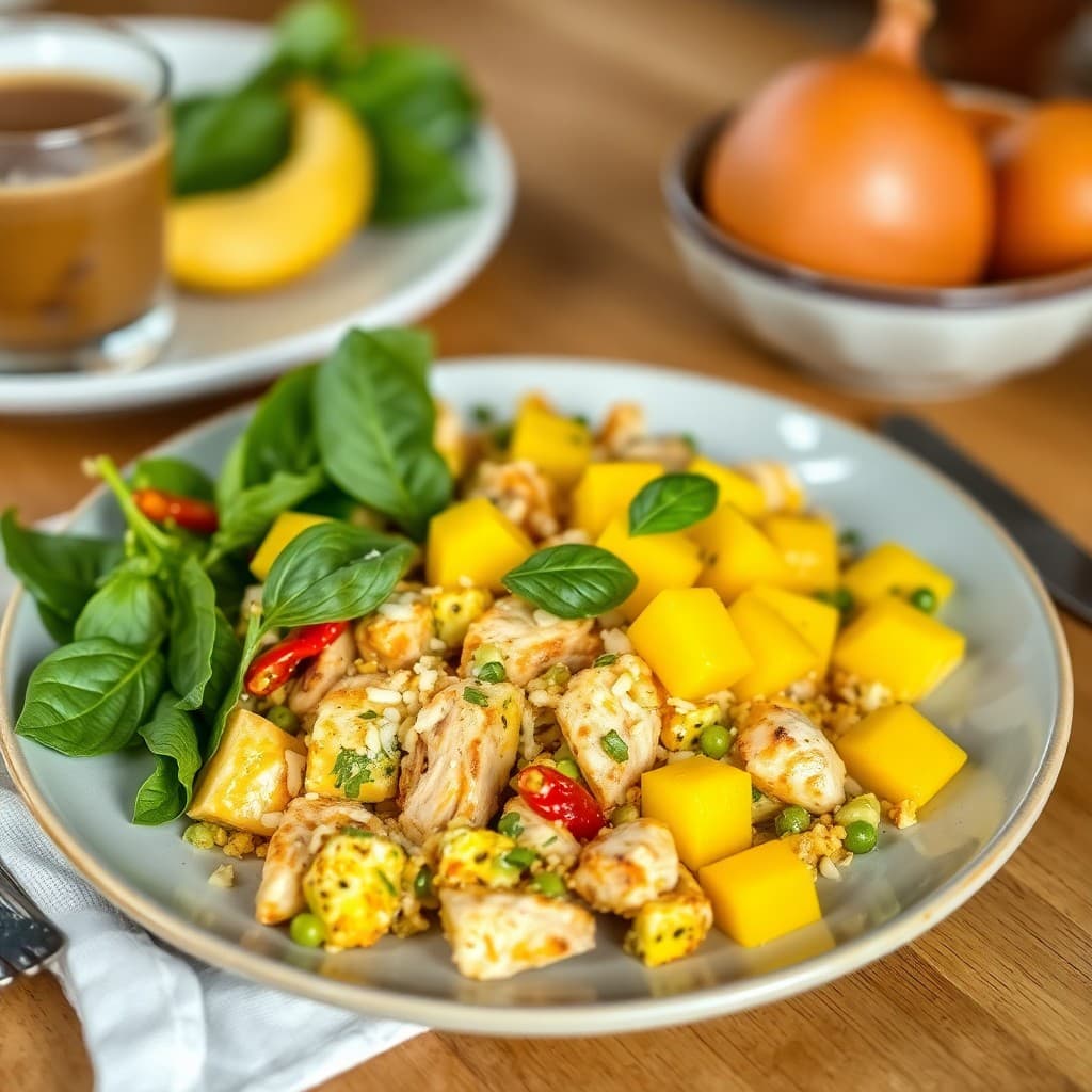 Thai Basil Chicken Scramble