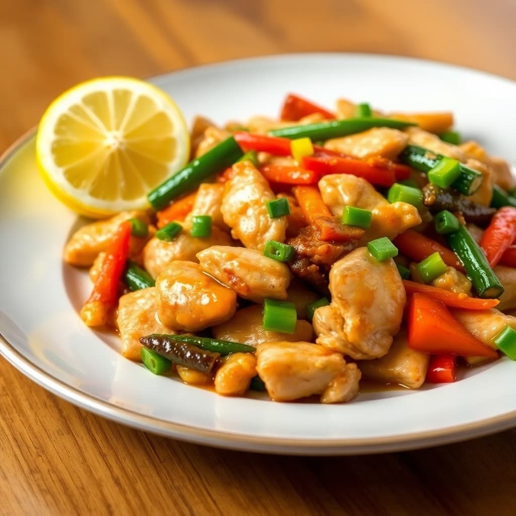 Sizzling Lemon-Ginger Chicken Stir-Fry