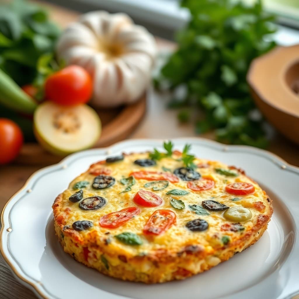 Mediterranean Veggie Frittata