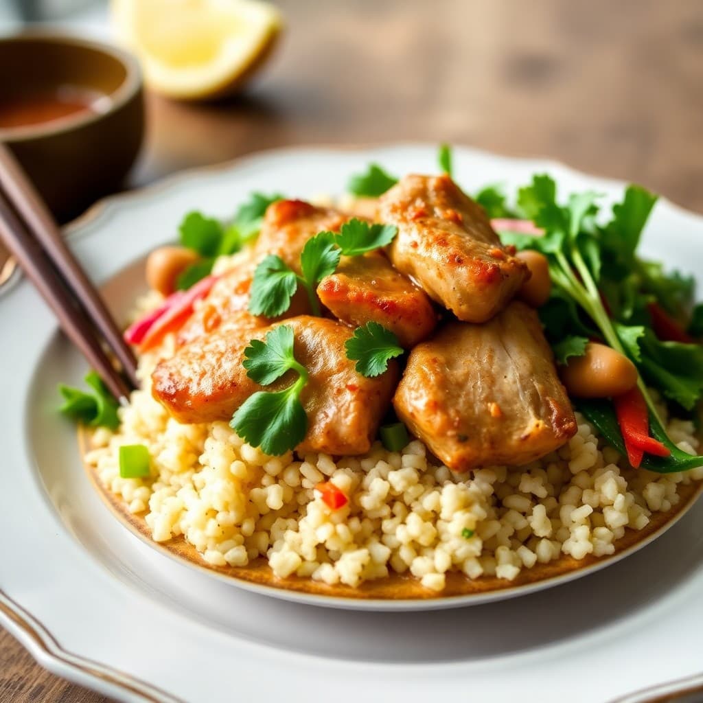 Fragrant Vietnamese Lemongrass Chicken Bowls