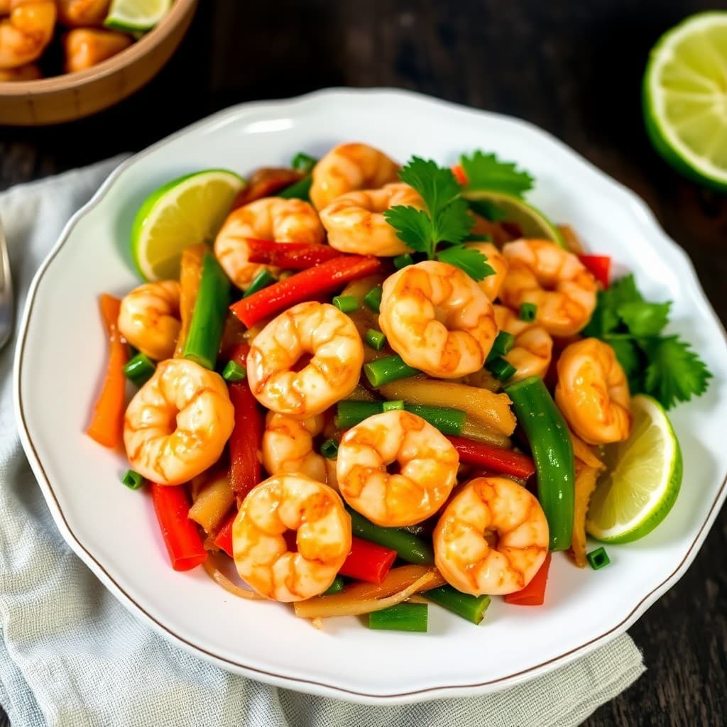 Ginger Lime Shrimp Stir-Fry
