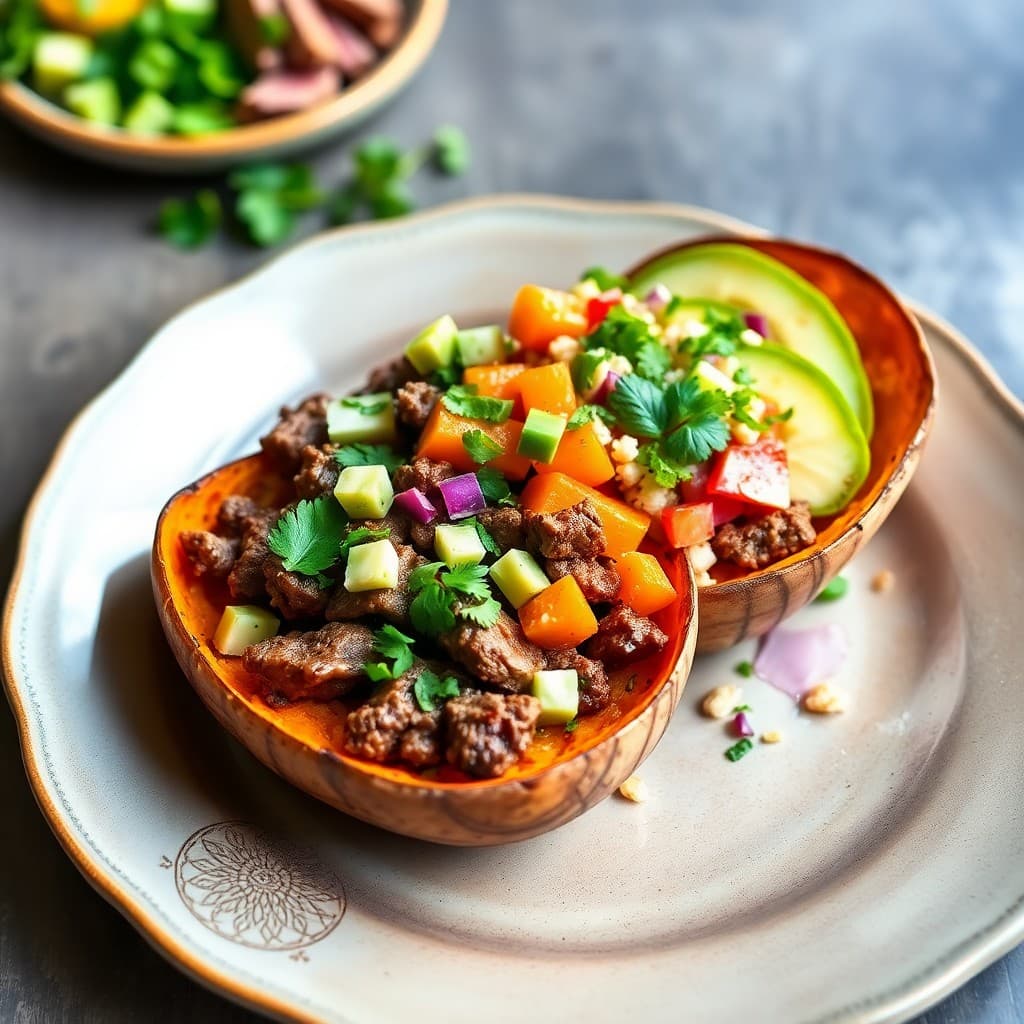 Vibrant Brazilian Beef and Sweet Potato Bowls